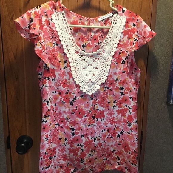 Notations Brand Women’s Pink Floral Print Sz S - Picture 1 of 10